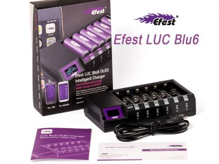 Зарядное устройство Efest LUC Blu6 с bluetooth на 6 батарей