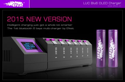 Зарядное устройство Efest LUC Blu6 с bluetooth на 6 батарей