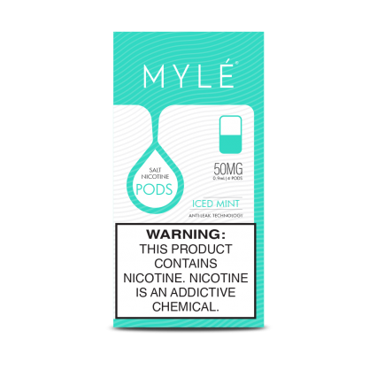 Сменный Картридж для MYLE V.4 ( Ледяная Мята ) крепость 50 мг.