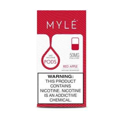 Сменный Картридж для MYLE V.4 ( Красное Яблоко ) крепость 50 мг