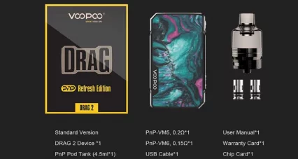 Парогенератор Voopoo Drag 2 Kit ( Aurora )