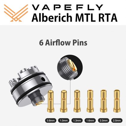 Клиромайзер Vapefly Alberich MTL RTA 4мл (Black)