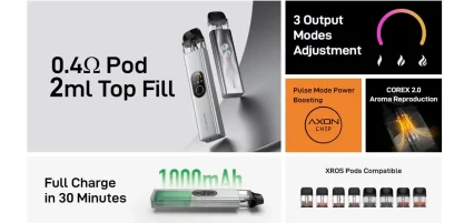 Вейп Vaporesso XROS 4 1000 mAh ( Серебрянный ) Silver